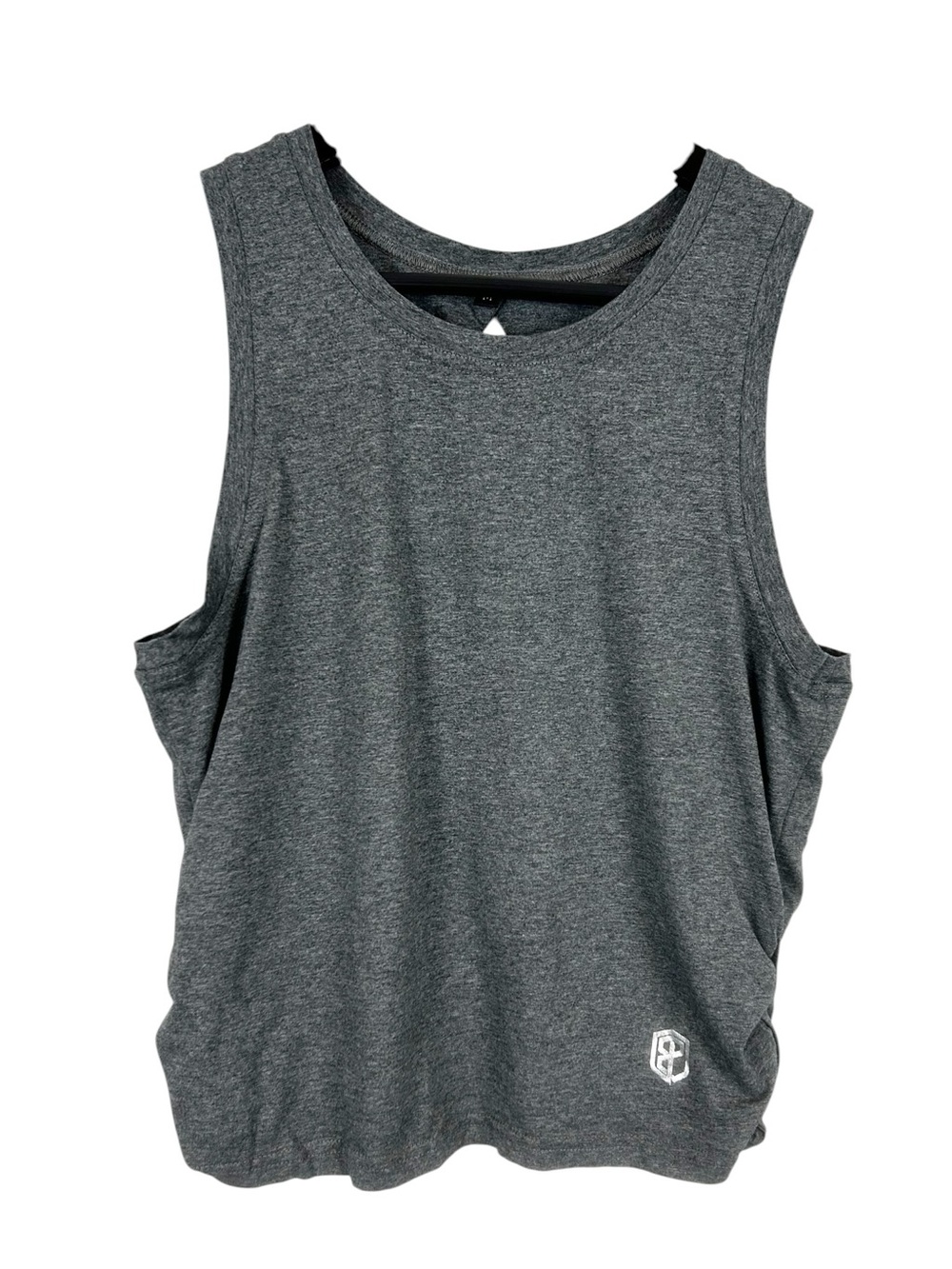 Born Primitive Grey High Neck Cropped Tank Top Size Medium Open Back